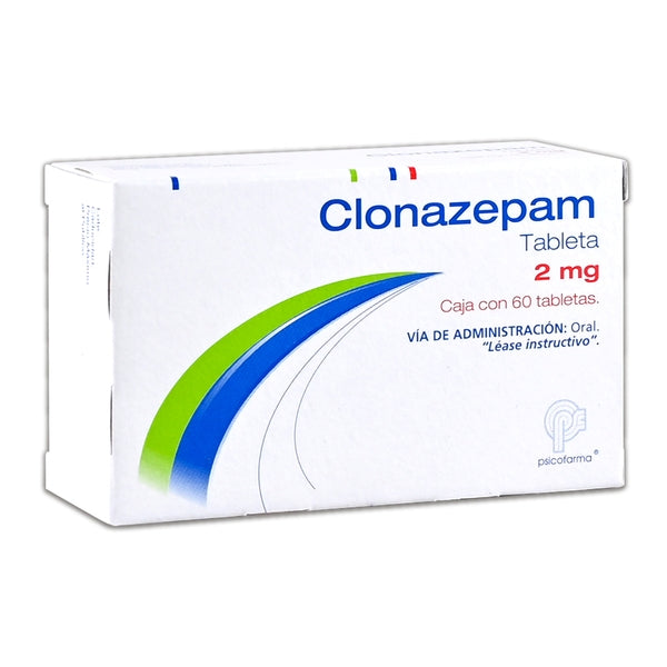 Clonazepam 2 mg 60 Tabs